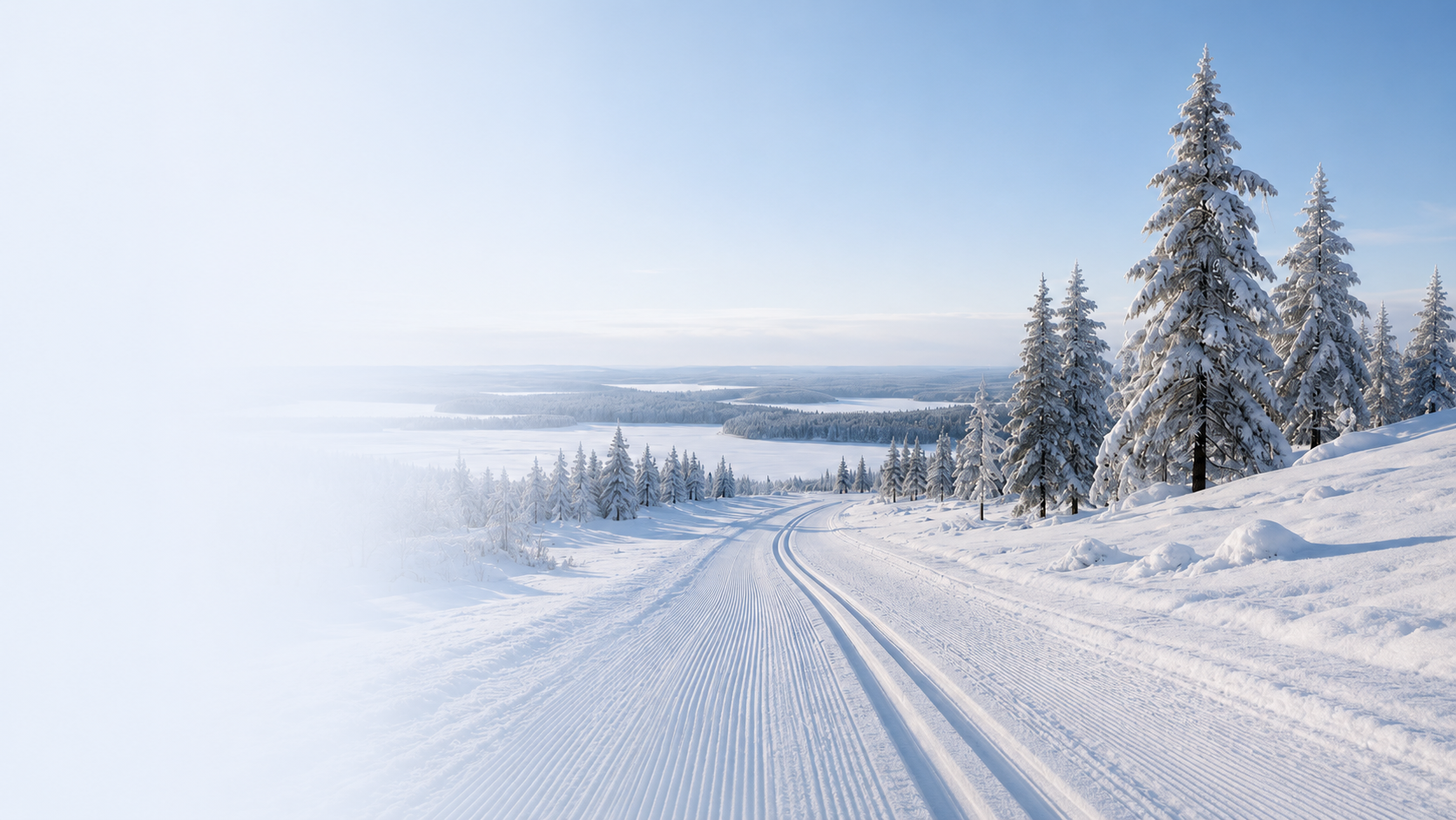 Talvinen ulkoliikuntaympäristö, joka kuvaa ajantasaista olosuhdetietoa kunnille.